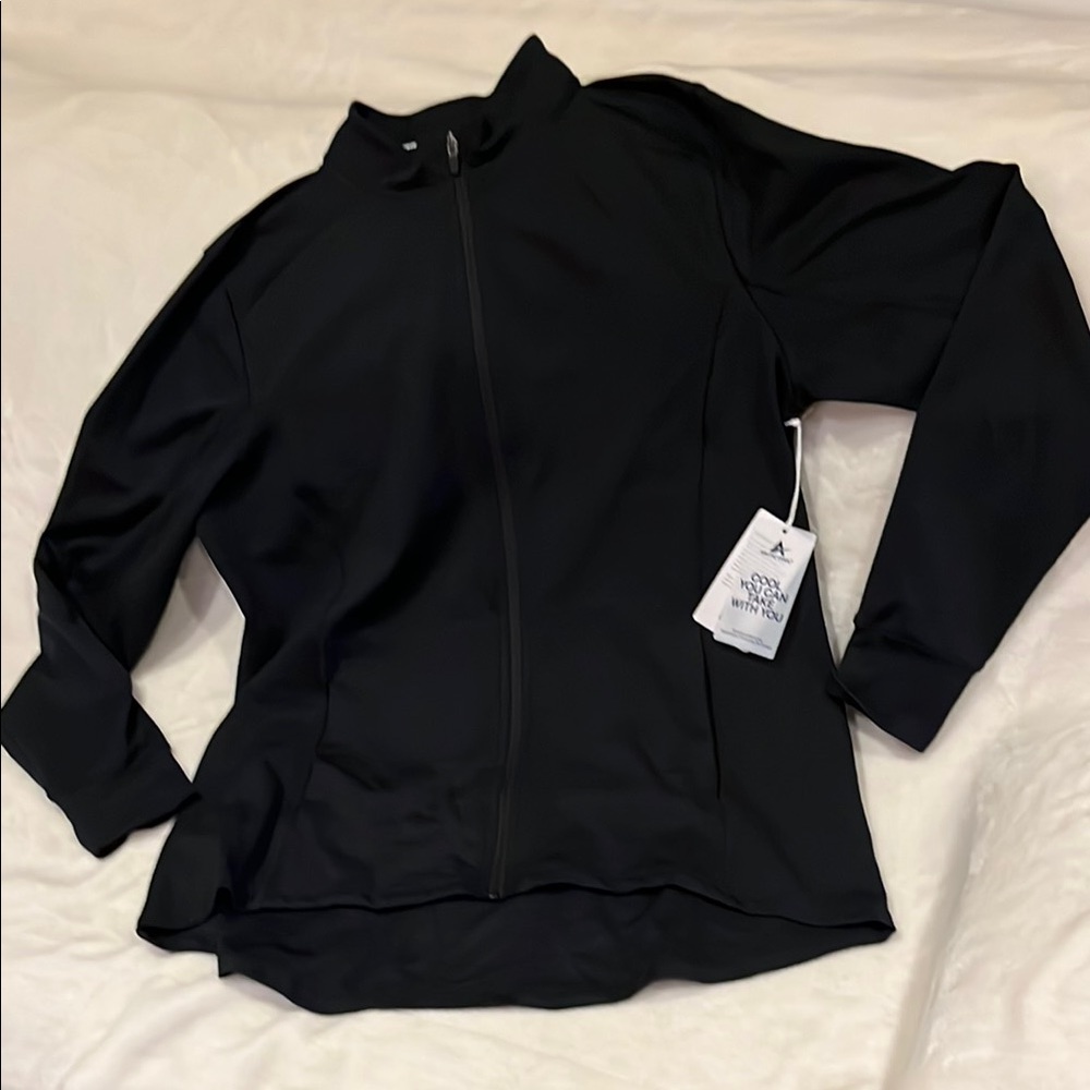 Black Jacket with Tailored Fit and Prominent Collar